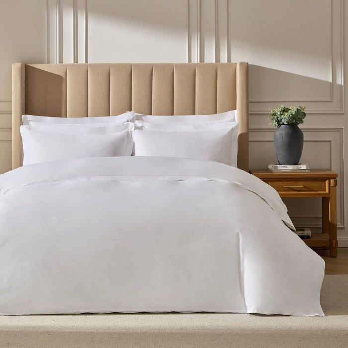 100% Egyptian Cotton 600 Thread Count Duvet Cover - White - DUSK