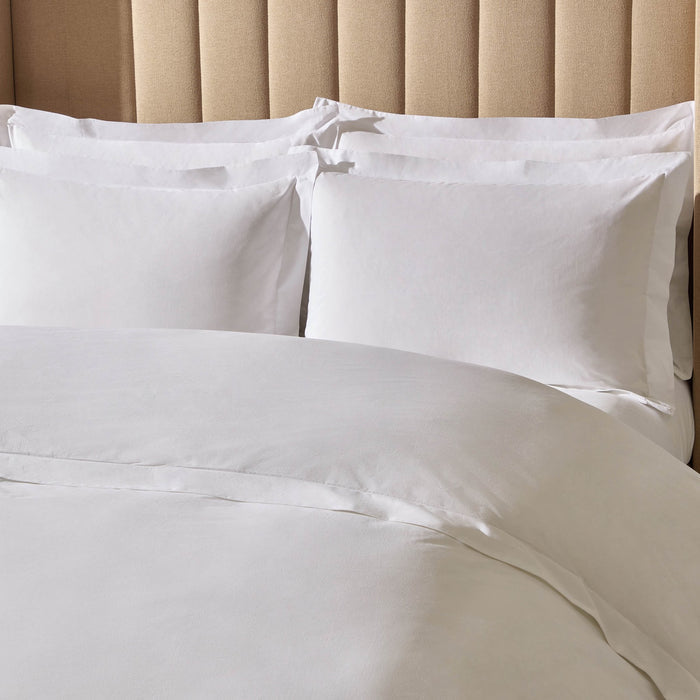 100% Egyptian Cotton 600 Thread Count Duvet Cover - White - DUSK