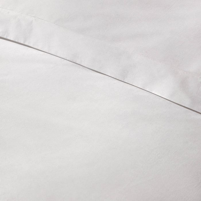 100% Egyptian Cotton 600 Thread Count Duvet Cover - White - DUSK