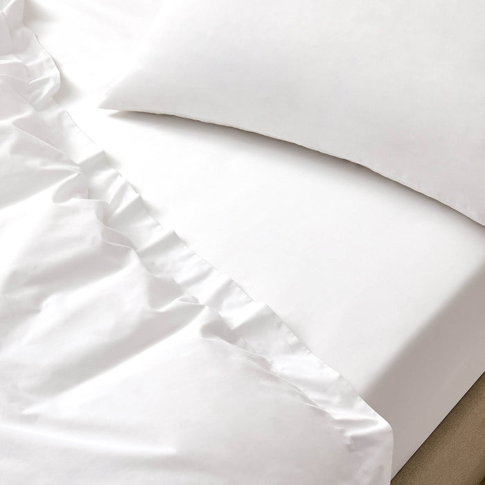 100% Egyptian Cotton 600 Thread Count Fitted Sheet - White - DUSK