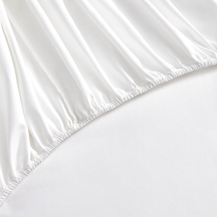 100% Egyptian Cotton 600 Thread Count Fitted Sheet - White - DUSK