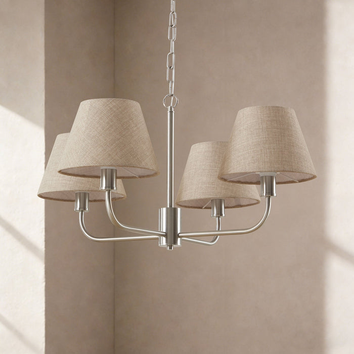 April 4 Light Pendant Chandelier - Grey/ Silver - DUSK