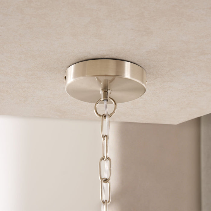 April 4 Light Pendant Chandelier - Grey/ Silver - DUSK