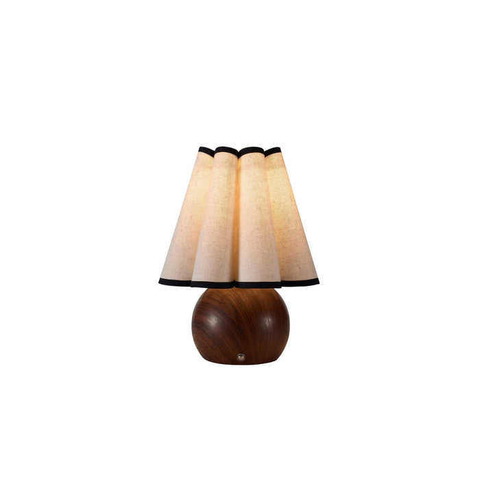 Astra Scallop Rechargeable Lamp - Natural - DUSK