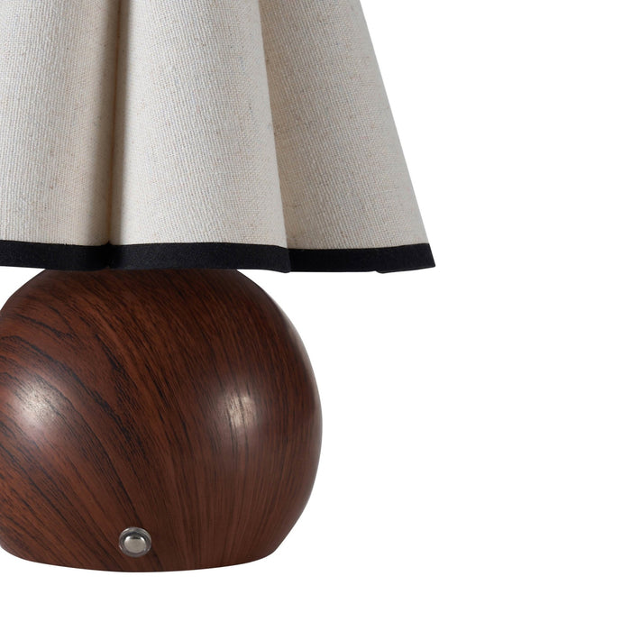 Astra Scallop Rechargeable Lamp - Natural - DUSK