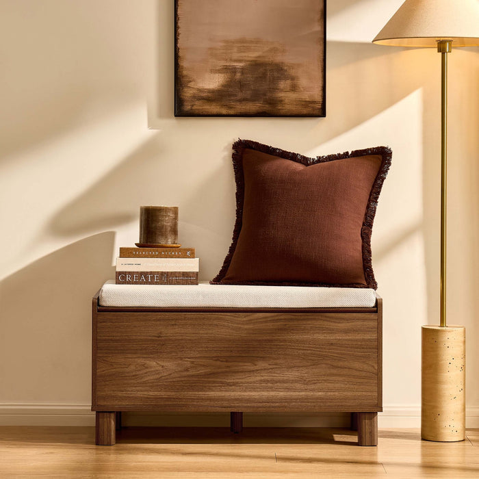 Avalon Storage Bench - Medium Wood - DUSK