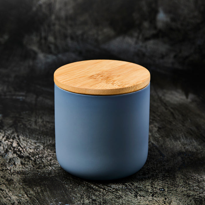 Bamboo Lid - 12 oz Ceramic Jar