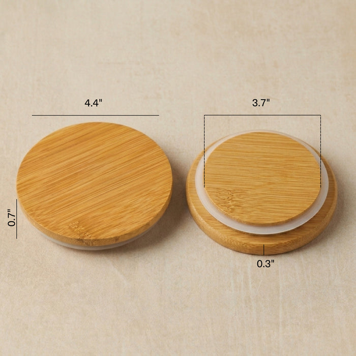 Bamboo Lid - 16 oz Ceramic Jar