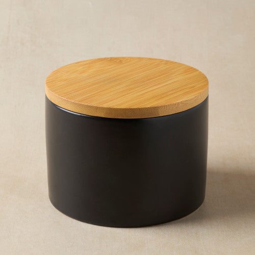 Black Ceramic Candle Jar - 16 oz