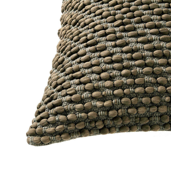 Bobble Loop Sofa Cushion Cover - Dark Green - DUSK