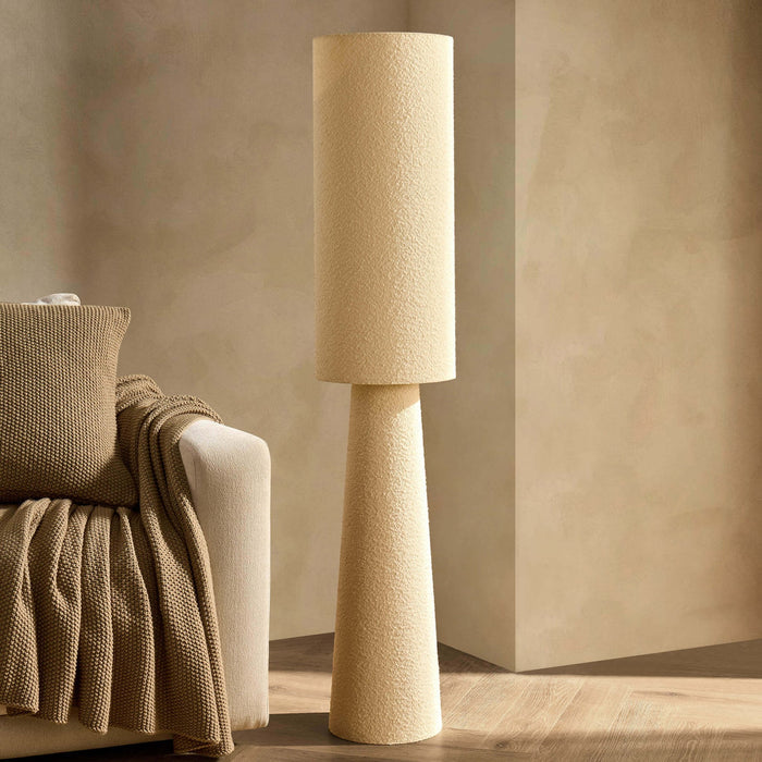 Boucle Floor Lamp - Cream - DUSK