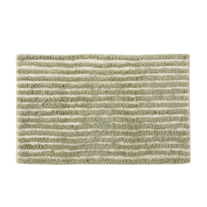 Capri Tufted Stripe Bath Mat - Olive - DUSK