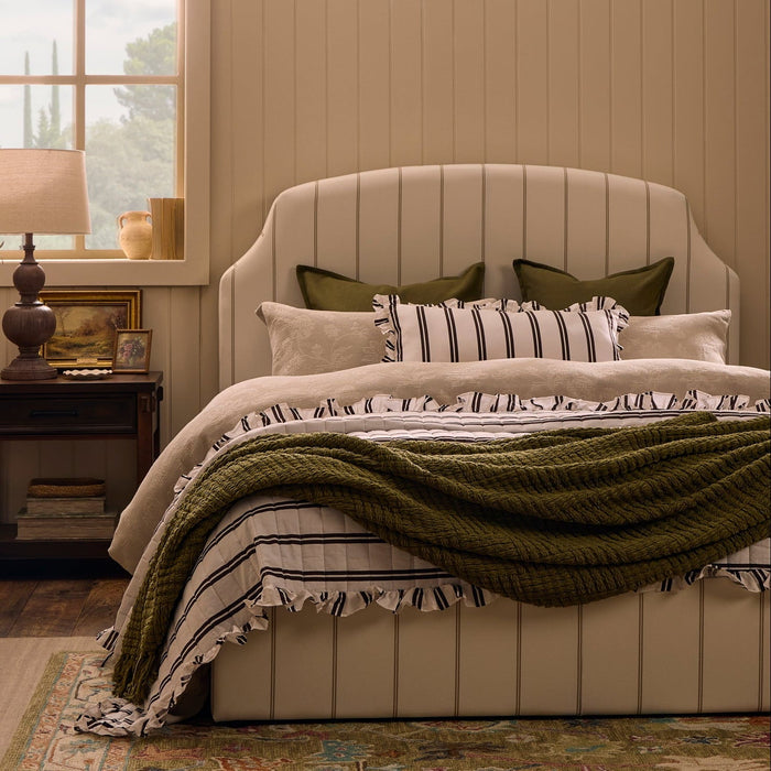 Chunky Chenille Throw - Olive Green - DUSK