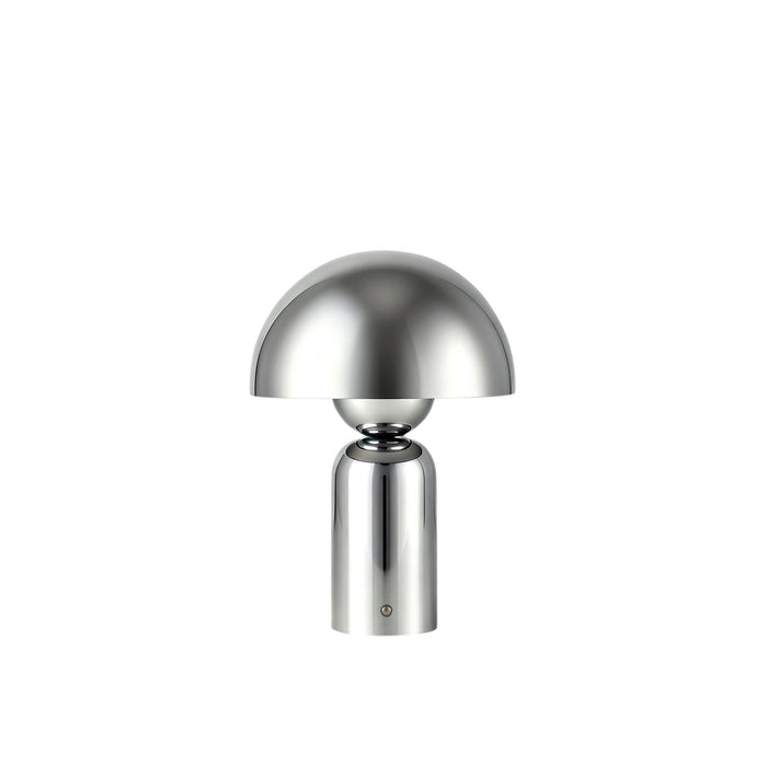 Cove Chrome Dome Rechargeable Lamp - Chrome - DUSK