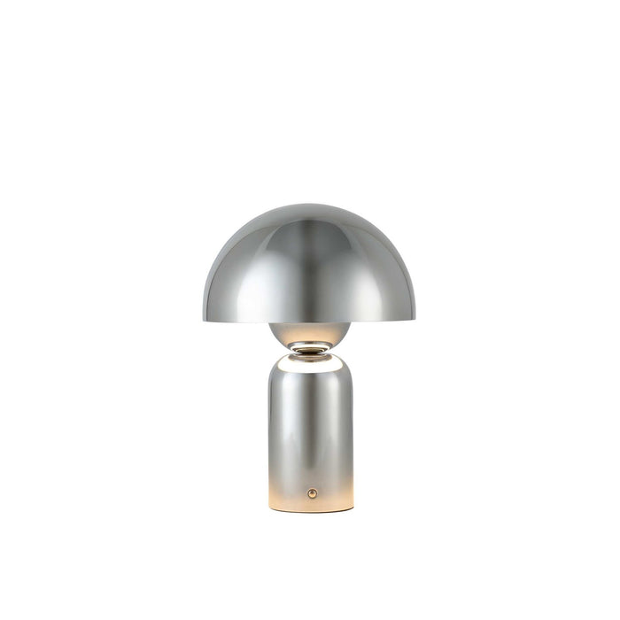 Cove Chrome Dome Rechargeable Lamp - Chrome - DUSK