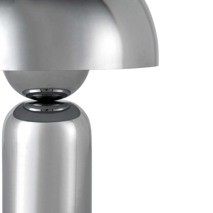 Cove Chrome Dome Rechargeable Lamp - Chrome - DUSK