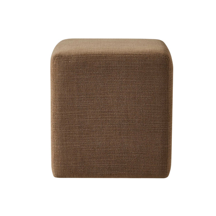 Delilah Pouffe - Chenille Tan - DUSK