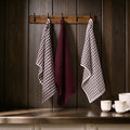 Delphine Waffle Set of 3 Tea Towels - Berry - DUSK