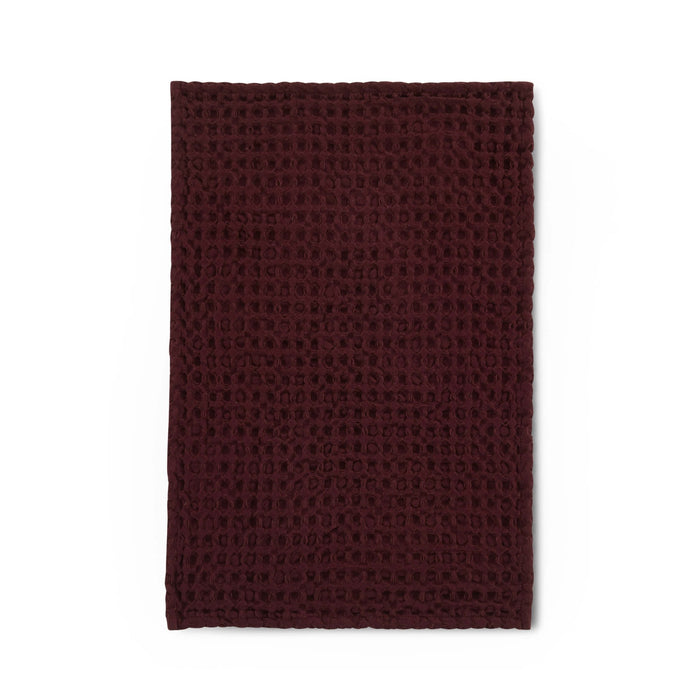 Delphine Waffle Set of 3 Tea Towels - Berry - DUSK