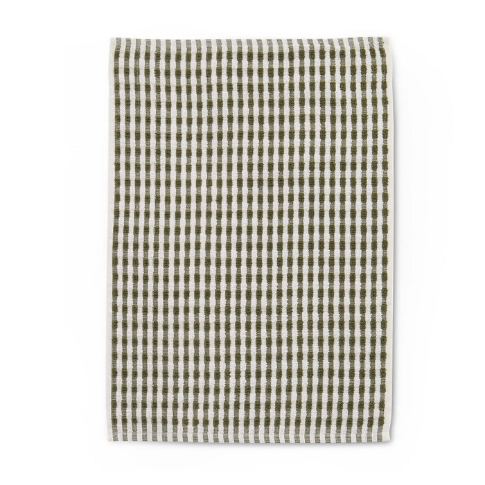 Delphine Waffle Set of 3 Tea Towels - Olive Green - DUSK