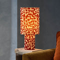 Drew Geometric Table Lamp - Orange - DUSK