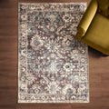 Elara Traditional Floral Rug - Brown - DUSK