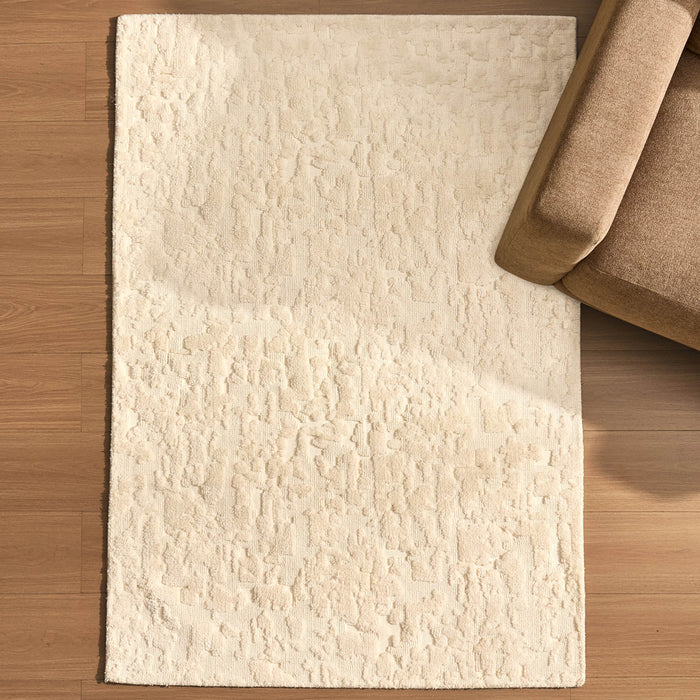 Eleanor Super Soft Textured Tufted Rug - Off White - DUSK
