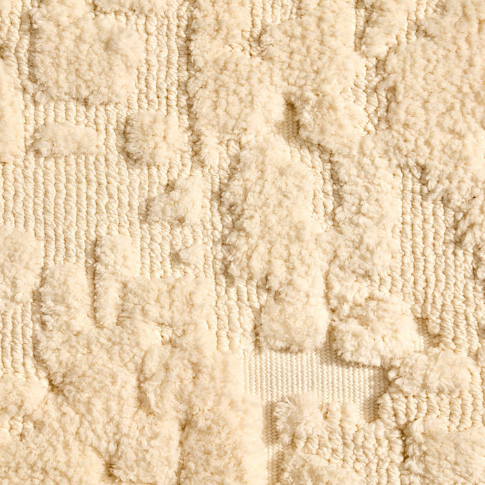 Eleanor Super Soft Textured Tufted Rug - Off White - DUSK