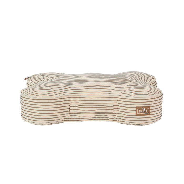 Elio Bone Shaped Striped Pillow Bed - Natural - DUSK