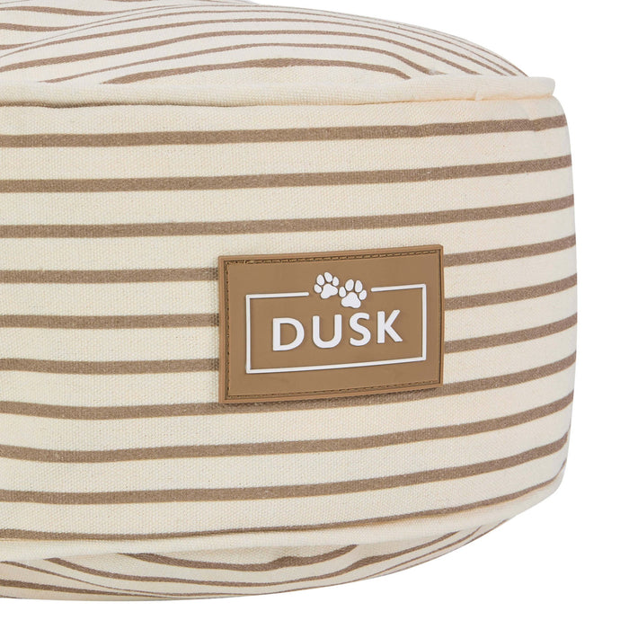 Elio Bone Shaped Striped Pillow Bed - Natural - DUSK