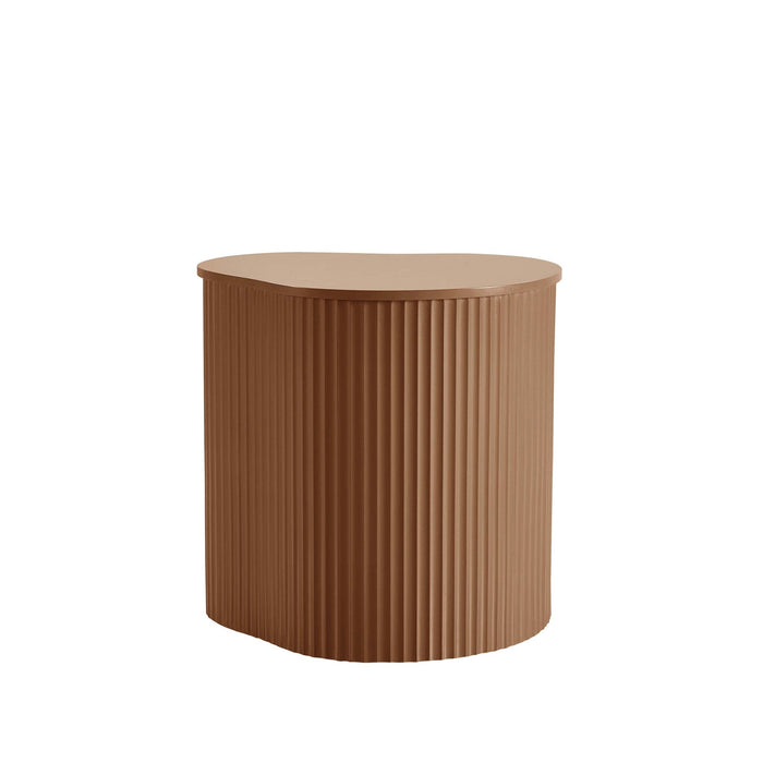 Evie Irregular Side Table - Caramel - DUSK