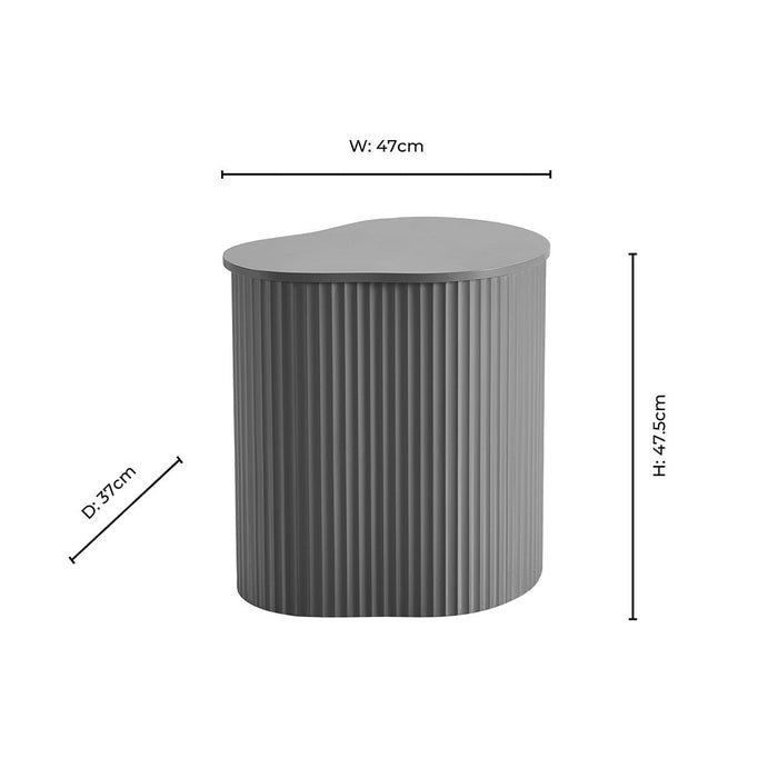 Evie Irregular Side Table - Caramel - DUSK