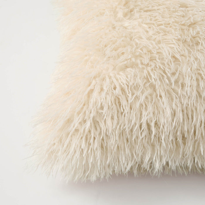 Faux Fur Sheepskin Cushion Cover - Off White - DUSK