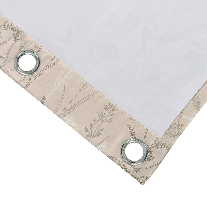 Floral Eyelet Curtains - Taupe - DUSK