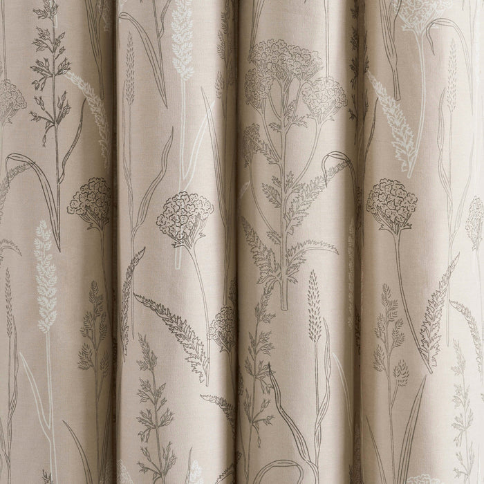 Floral Eyelet Curtains - Taupe - DUSK