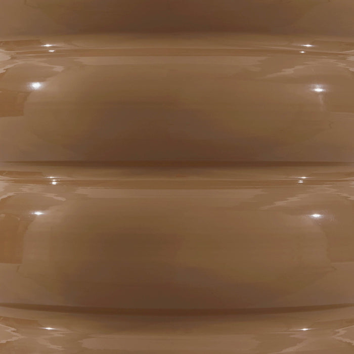 Florrie High Gloss Side Table - Caramel - DUSK