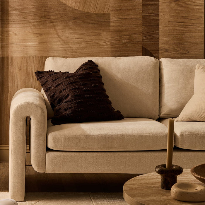 Handwoven Tufted Sofa Cushion Cover - Chocolate - DUSK