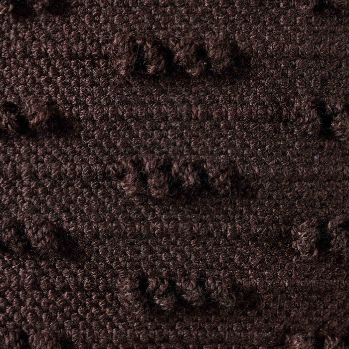 Handwoven Tufted Sofa Cushion Cover - Chocolate - DUSK