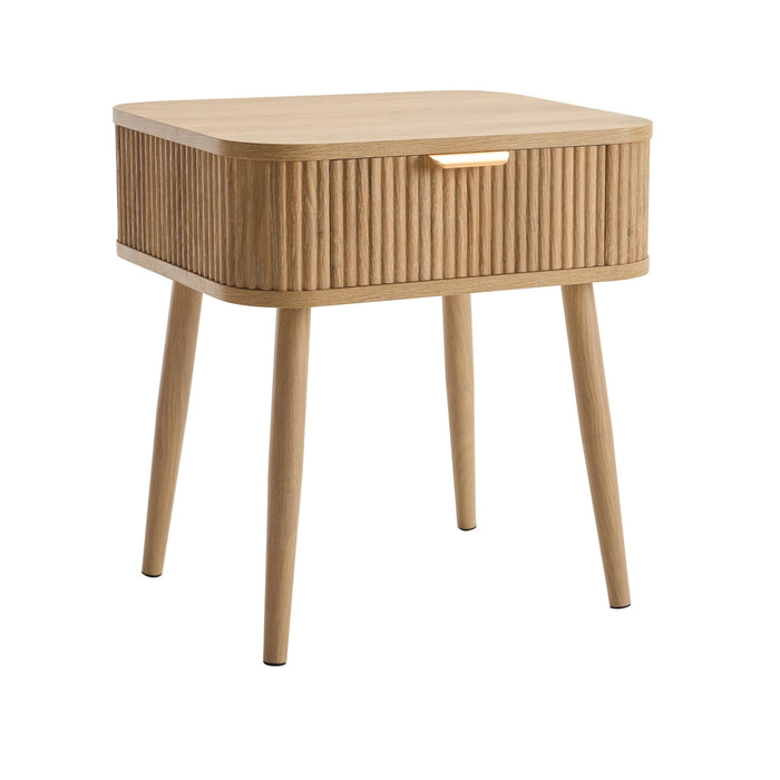 Hattie 1 Drawer Nightstand - Light Wood - DUSK