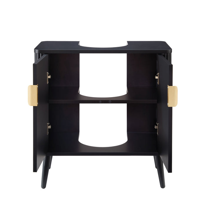 Hattie Under Sink Bathroom Cabinet - Black - DUSK