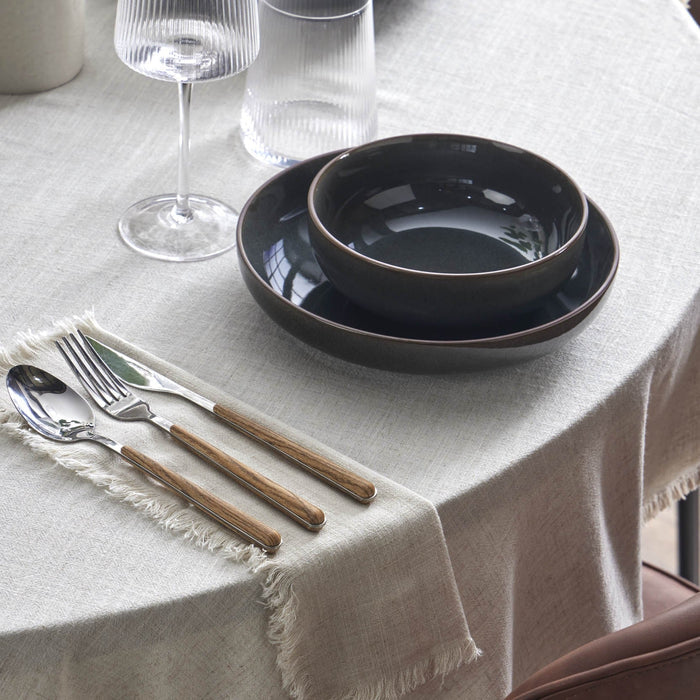 Juniper Reactive Glaze Set of 4 Pasta Bowls - Grey/Blue - DUSK