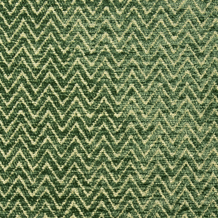Large Herringbone Pattern Pencil Pleat Curtains - Green