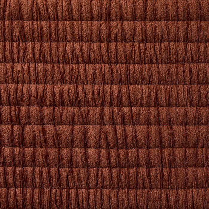 Leona Luxury Quilted Velvet Cushion Cover - Rust - DUSK