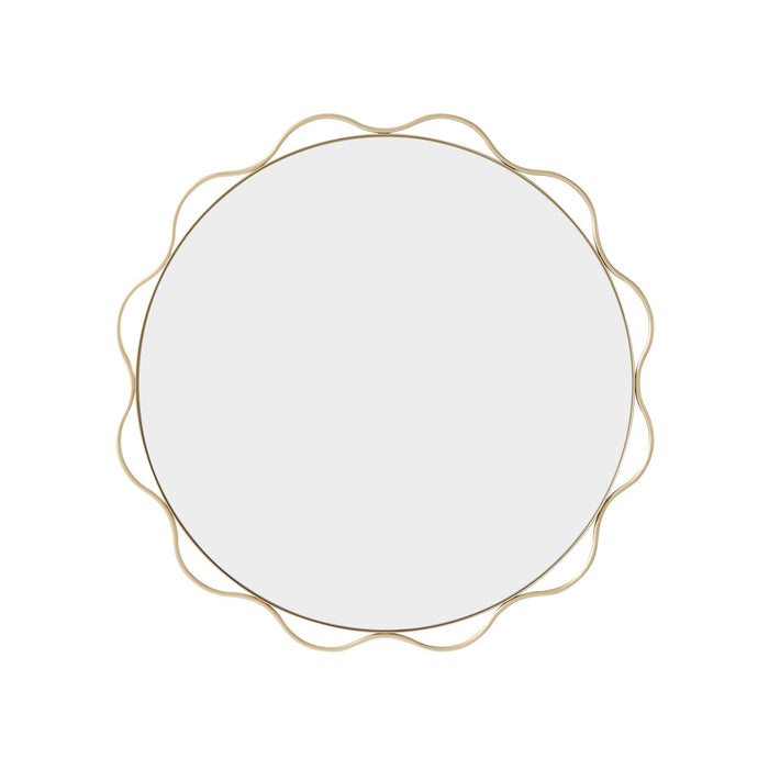 Liana Scallop Wall Mirror - Gold - DUSK