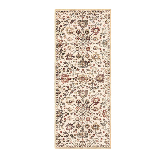 Lily Traditional Floral Runner 60x150cm - Natural/ Multi - DUSK