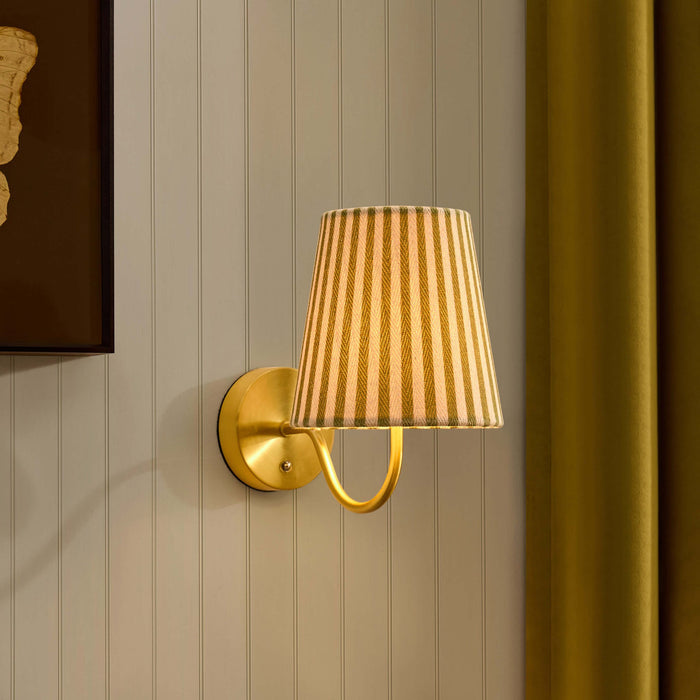 Lucia Rechargeable Striped Wall Light - Green - DUSK