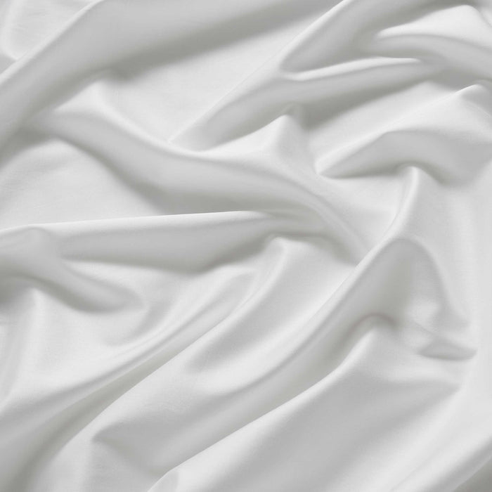 Lyla Lyocell Blend Plain Dye Fitted Sheet - White - DUSK
