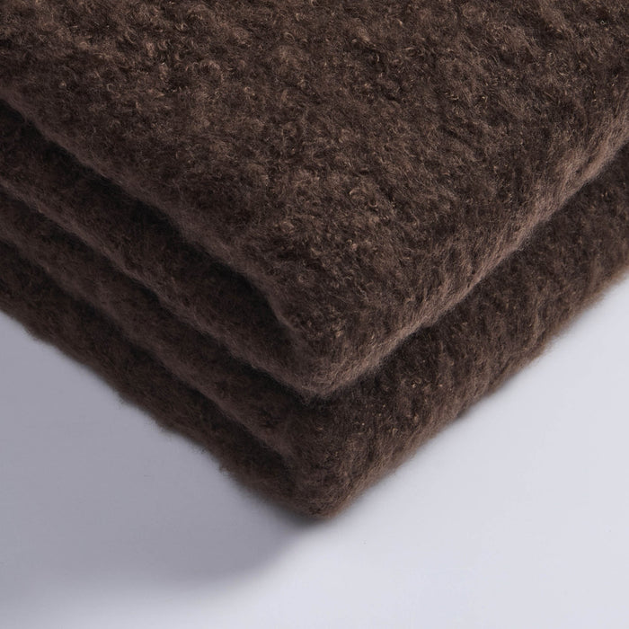 Mohair Style Sofa Throw - Chocolate - DUSK