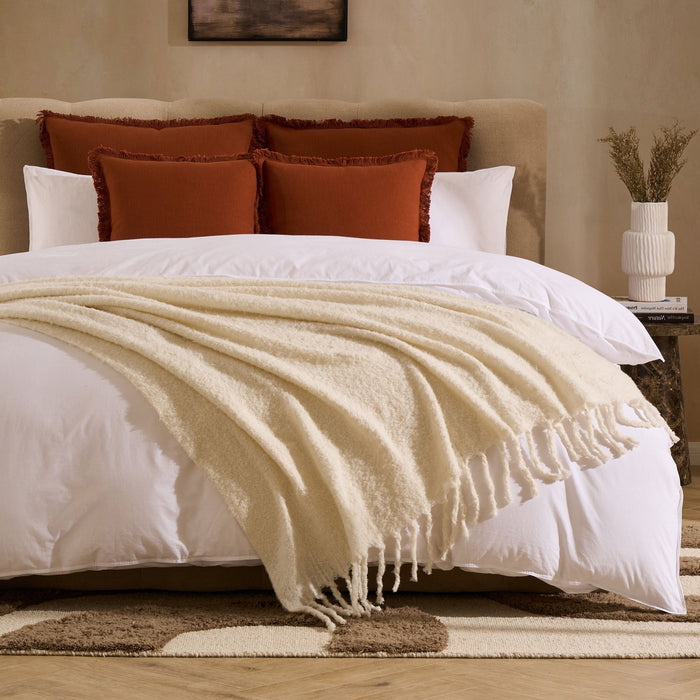 Mohair Style Throw - Natural - DUSK