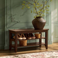 Nell Shoe Storage Bench - Walnut - DUSK